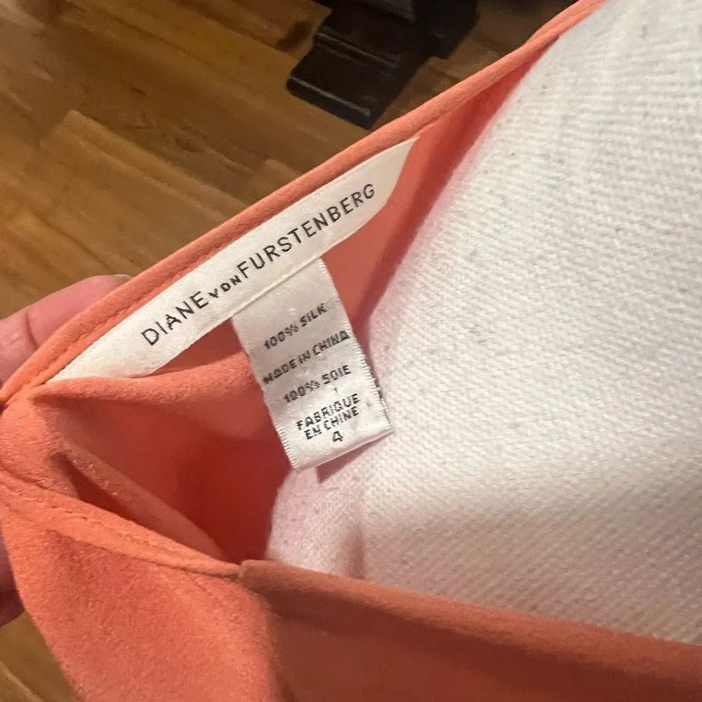 Diane Von Furstenberg color block dress size 4 - Picture 9 of 11